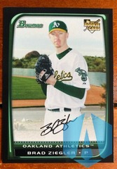 2008 Bowman Draft #BDP41 Brad Ziegler RC Oakland Athletics